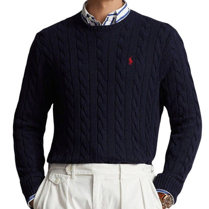 2er-Set: R. Lauren Kabelstrick Pullover & Halbzip-Pullover