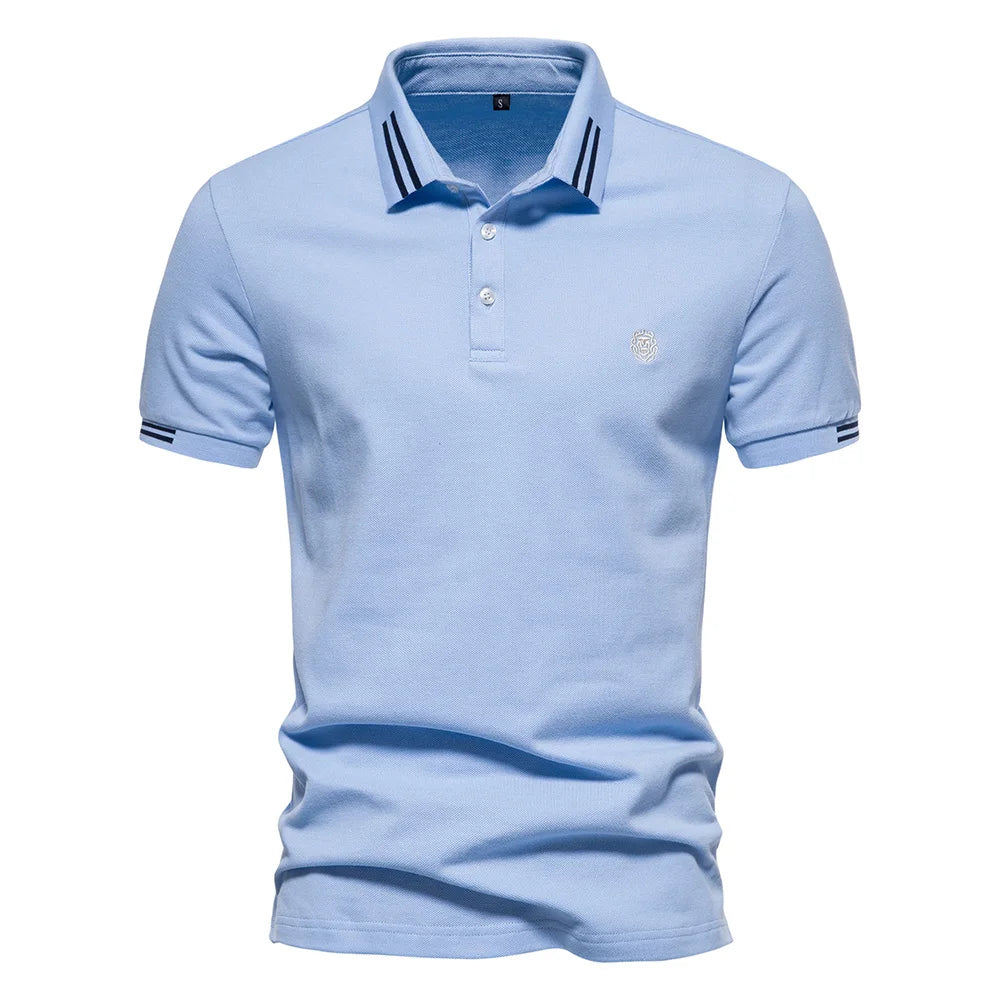 Baumwoll-Basic-Polo
