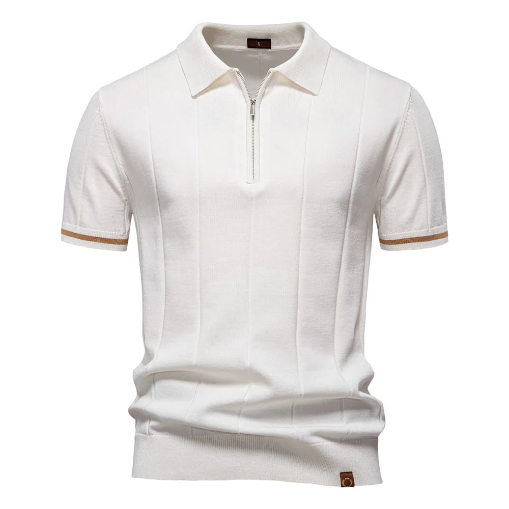 Baumwoll‑Strick‑Polo