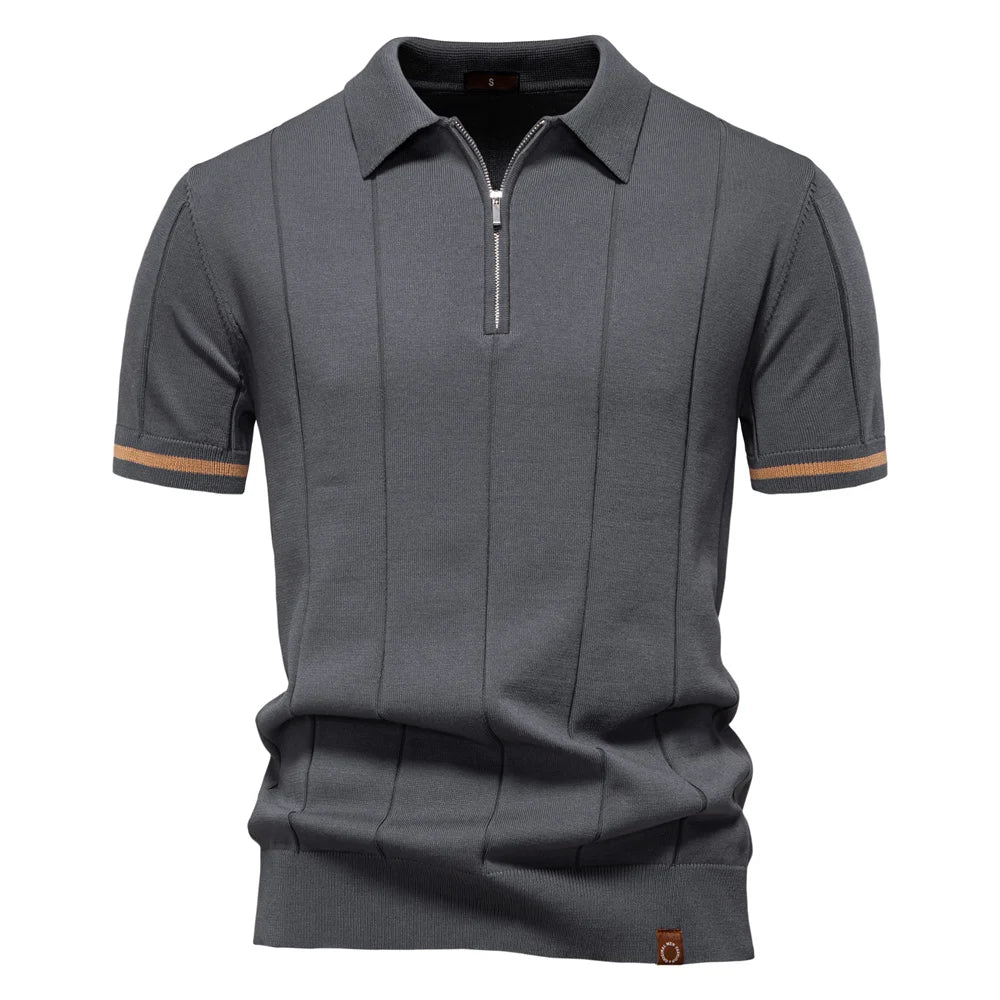 Baumwoll‑Strick‑Polo