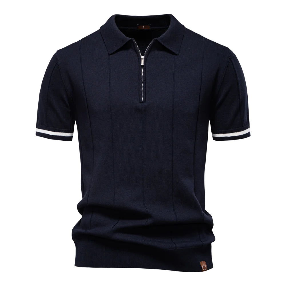 Baumwoll‑Strick‑Polo