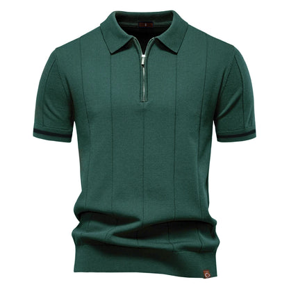 Reißverschluss-Poloshirt
