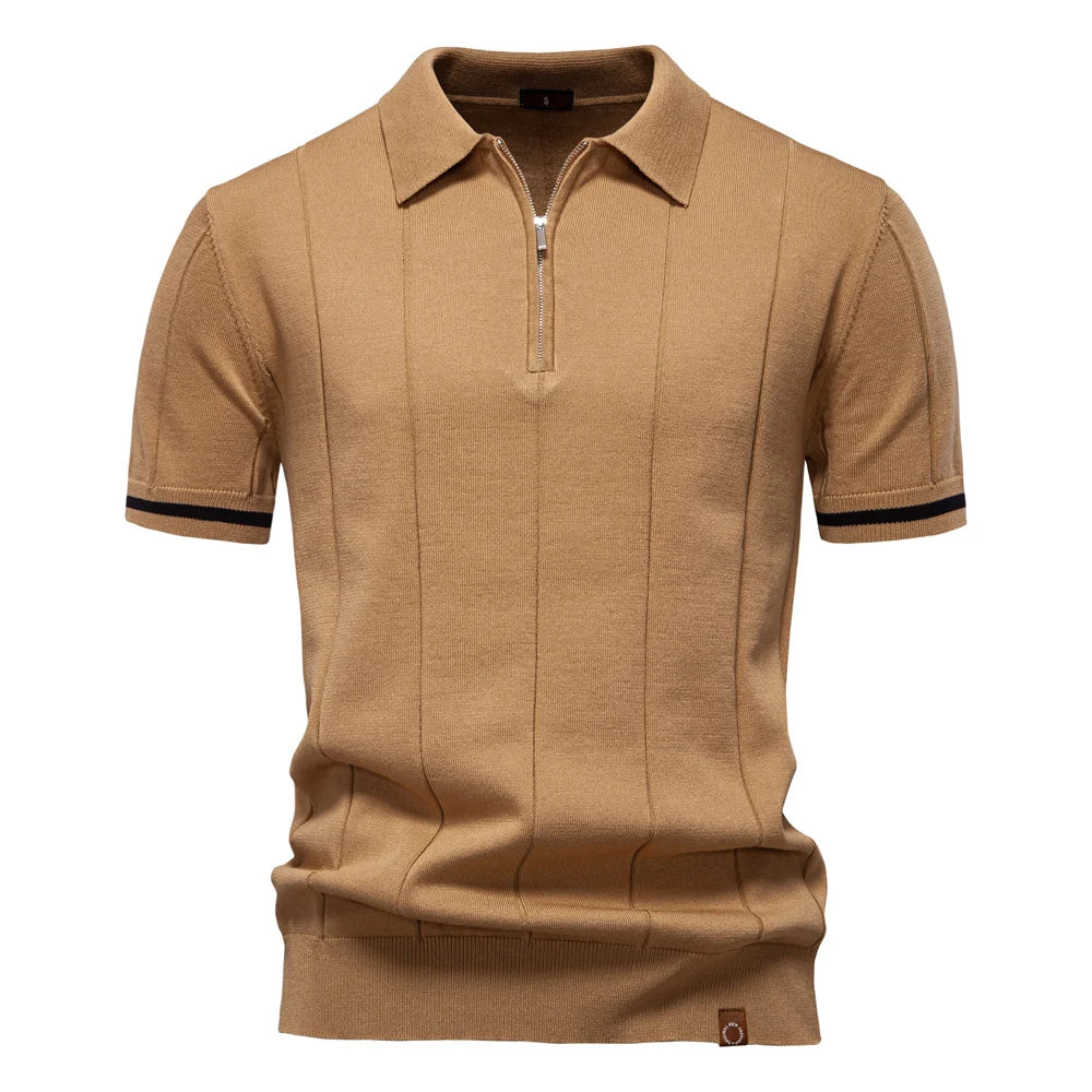 Baumwoll‑Strick‑Polo